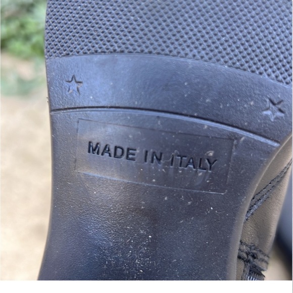 David Tate Women's Rider Black & Brown Leather Boots Size 7 - Picture 9 of 12